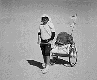 Photo: Pulling the trailer in Sahara