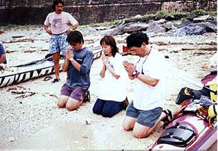 Photo; Playing faverity to the god of the sea.