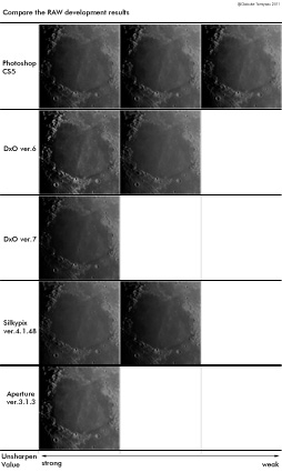 Raw developer software compare chart