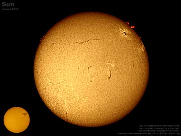 SUN 2005 01 20 for sunspot 720  H alpha