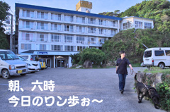 朝の散歩へ 朝の散歩へ