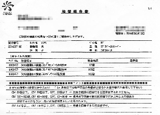 検査結果 検査結果