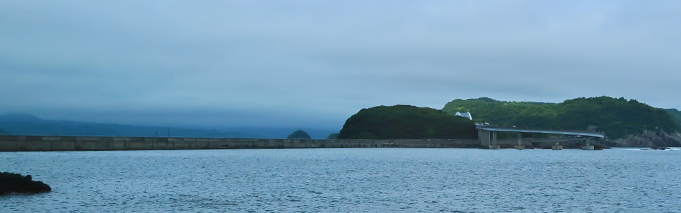 写真 大島へ海を渡る「橋」!?