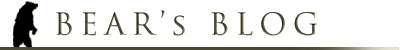 BEAR's BLOG - title graphic